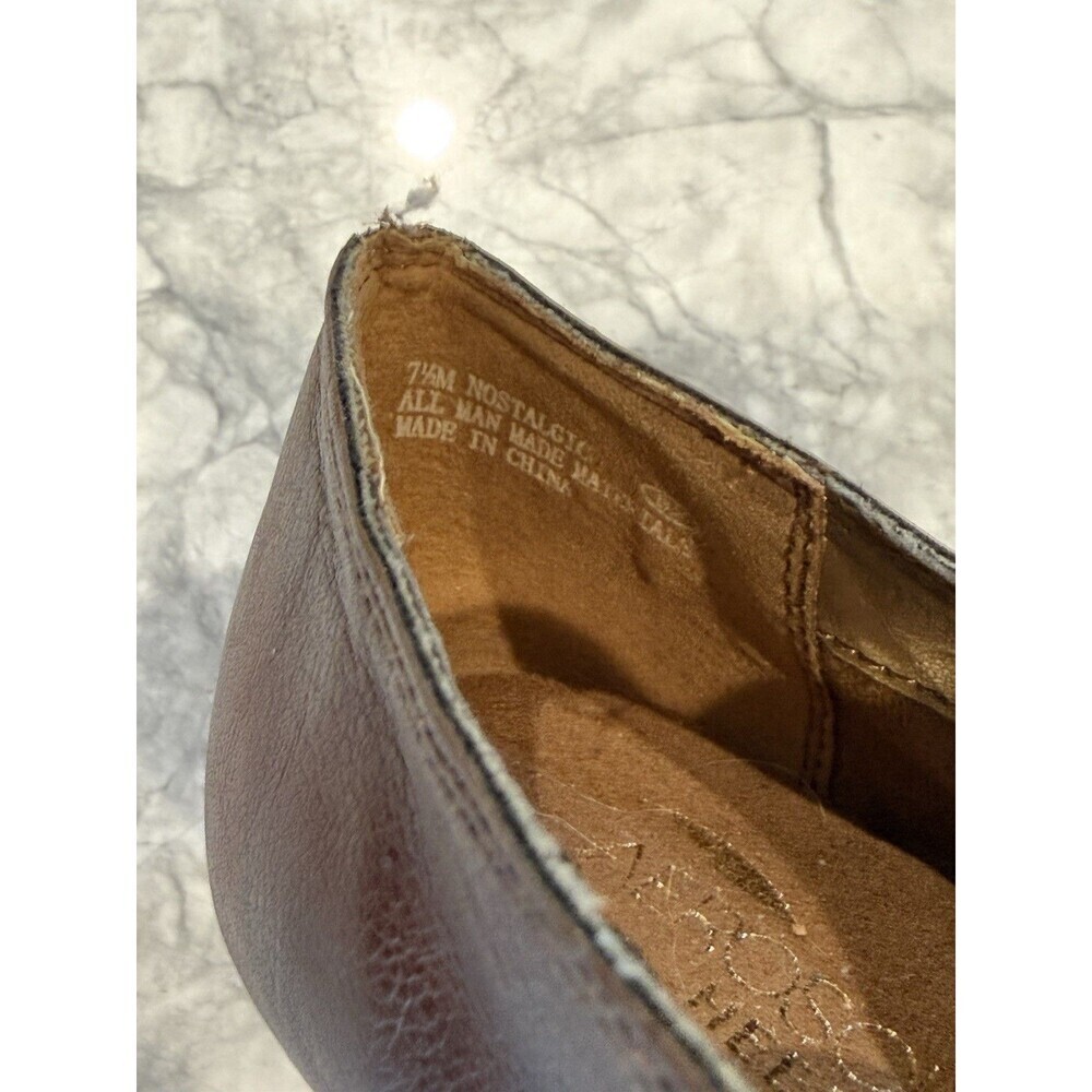 Aerosoles Nostalgic Heelrest Size 7.5 Brown Leather Heel Shoes - Picture 5 of 6